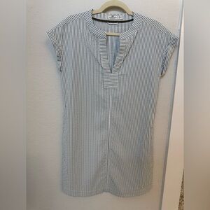 Vineyard Vines Margo Green Striped Shirt Dress